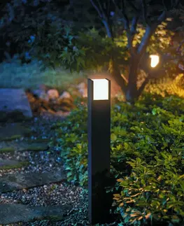 Chytré osvětlení PHILIPS HUE Hue LED White Venkovní sloupkové svítidlo Philips Fuzo 8719514382862 černé 77cm 2700K