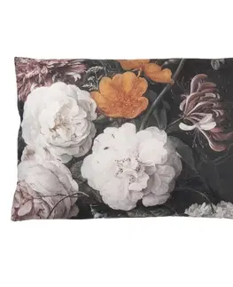 Dekorační polštáře Vintage polštář s květinovým motivem a výplní - 60*40 cm Clayre & Eef KG036.008