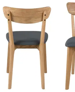 Židle Actona Jídelní židle Taxi přírodní dub/tmavě šedá