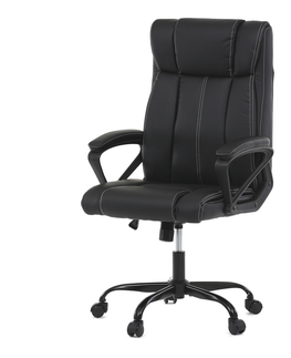 Kancelářské židle Kancelářská židle NYERIENSIS, černá ekokůže