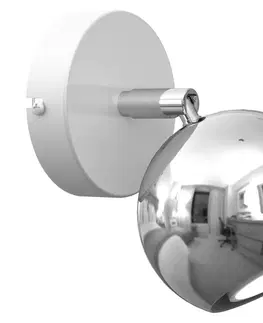 Svítidla  Nástěnné bodové svítidlo COMET 1xGU10/8W/230V bílá/lesklý chrom 
