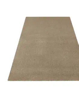 Chlupaté koberce Jednobarevný koberec béžové barvy Šířka: 160 cm | Délka: 220 cm