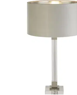 Lampy Searchlight Searchlight EU67521GY - Stolní lampa SCARBOROUGH 1xE27/60W/230V šedá 