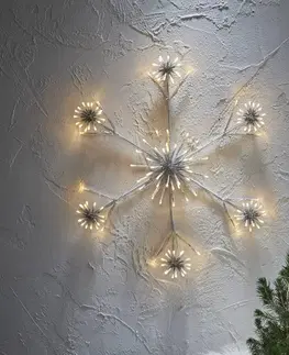 Vánoční venkovní dekorace STAR TRADING LED dekorační světlo Flower Snowflake Ø 60 cm