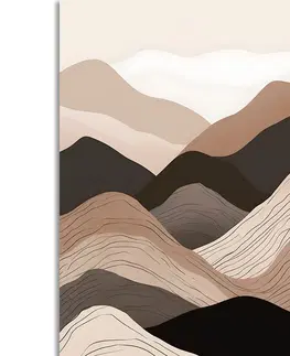 Obrazy abstraktní tvary Obraz abstraktní tvary hory