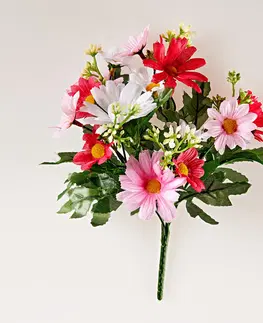 Květinové dekorace 3 kytice do truhlíku