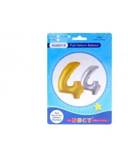 Hračky WIKY - Balonky nafukovací ve tvaru čísla 4