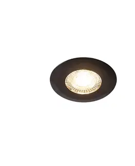 Podhledove svetlo Zapuštěné bodové svítidlo černé včetně LED 3-stupňově stmívatelné - Ulo