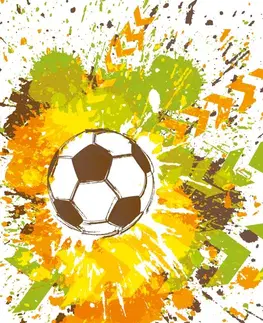 Samolepící tapety Samolepící tapeta fotbalový míč pro teenagera