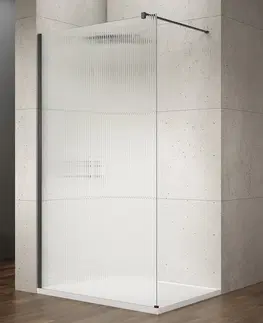 Sprchové zástěny GELCO VARIO BLACK jednodílná sprchová zástěna k instalaci ke stěně, sklo nordic, 1200  GX1512-06