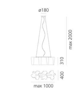 Klasická závěsná svítidla Artemide Logico závěsné 3 In Linea - fumé difuzor 0455010A