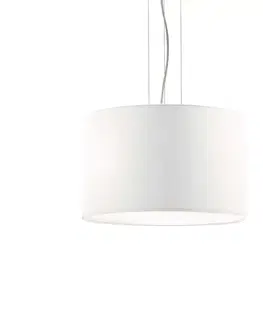 Moderní závěsná svítidla Ideal Lux WHEEL SP3 BIANCO SVÍTIDLO ZÁVĚSNÉ 009681