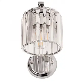 Svítidla TooLight Nástěnná lampa Bodil APP509-1W chrom/krystal