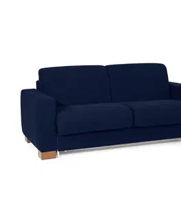 Pohovky a gauče Pohovka trojmístná rozkládací KANSAS modrá