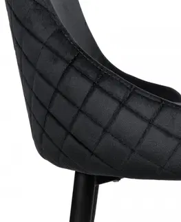 Židle TZB Čalouněná designová židle ForChair V černá