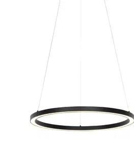 Zavesna svitidla Chytrá závěsná lampa černá 60 cm včetně LED a RGBW - Girello