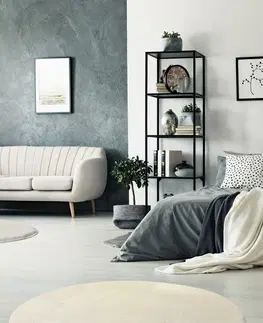 Koberce a koberečky Conceptum Hypnose Kulatý koberec Milano 90 cm krémový