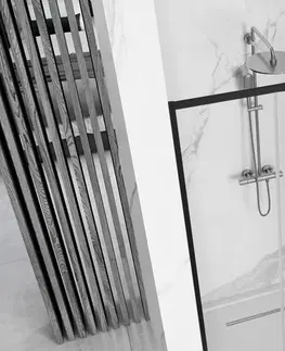 Sprchové zástěny Rea Průhledné sprchové dveře 1500x1950 Solar Black K6360