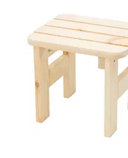 Zahradní židle a křesla DEOKORK Masivní dřevěná zahradní stolička z borovice dřevo 22 mm
