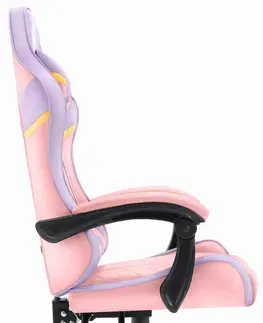 Herní křesla Herní židle HC-1004 růžovo-fialová
