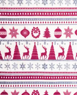 Přikrývky 4Home deka Soft Dreams Christmas Time červená, 150 x 200 cm