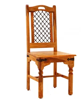 Židle Židle Jali s kovovým výpletem z indického masivu palisandr / sheesham
