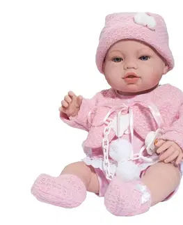 Hračky panenky BERBESA - Luxusní dětská panenka-miminko Nela 43cm
