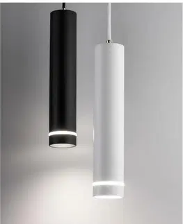 Moderní závěsná svítidla Nova Luce Svítidlo Esca s dekorativním kroužkem a bočním svícením - max. 10 W, GU10, černá NV 9387003