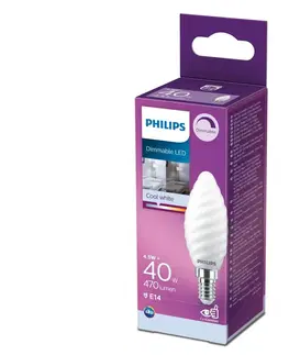LED osvětlení Philips LED Stmívatelná žárovka Philips E14/4,5W/230V 4000K 