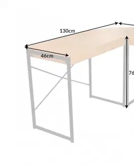 Psací stoly LuxD 24774 Rohový kancelářský stůl Kiana vzor dub