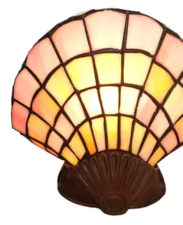 Svítidla Nástěnná lampa Tiffany Shell - 25*20 cm Clayre & Eef 5LL-6000