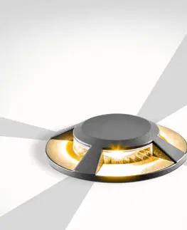 Nájezdová svítidla EVN EVN Scopum LED podlahové světlo kulaté 4násobné