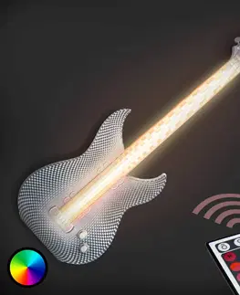 Nástěnná svítidla Tagwerk Rocková LED nástěnné světlo Kytara z 3D tiskárny