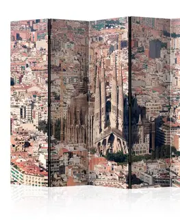 Paravány Paraván Heart of Barcelona Dekorhome 225x172 cm (5-dílný)