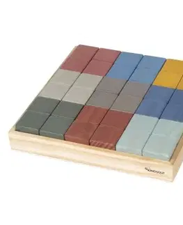 Hračky KINDSGUT - Dřevěné kostky barevné