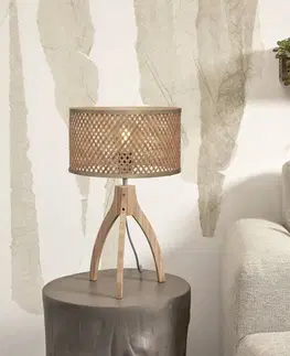 Stolní lampy Good & Mojo GOOD & MOJO Java stolní lampa třínožka přírodní