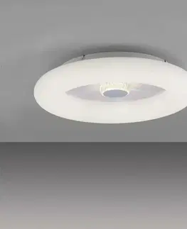 LED stropní svítidla LEUCHTEN DIREKT is JUST LIGHT LED stropní svítidlo bílé kruhové 50x50 křišťálový efekt stmívatelné CCT 2700-5000K LD 14383-16