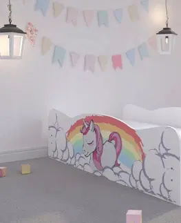 Dětské postele Nádherná pohádková dětská postel 140 x 70 cm My Little Ponny