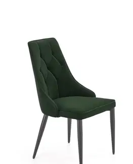 Židle Jídelní židle K365 Halmar Tmavě zelená
