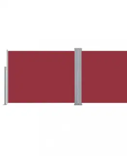 Markýzy Zatahovací boční markýza 170x600 cm Dekorhome Červená