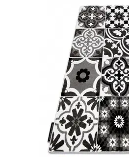 Koberce a koberečky Dywany Lusczow Kusový koberec ALTER Porto květiny šedý, velikost 140x190