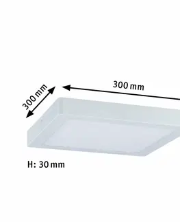 LED stropní svítidla Paulmann stropní svítidlo Abia LED Panel hranaté 22W bílá Plast 709.00 P 70900