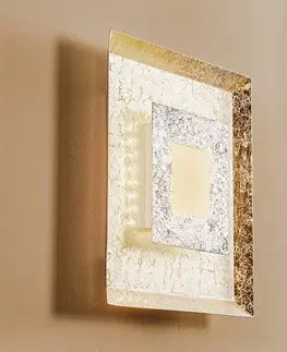 Nástěnná svítidla Eco-Light LED nástěnné světlo Window, 32x32 cm, stříbrné