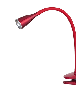 Stolní lampy Rabalux Rabalux 4198 - LED Stolní lampa s klipem JEFF 1xLED/4,5W/230V červená 