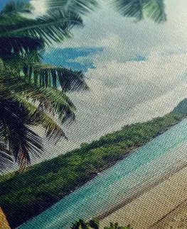 Obrazy přírody a krajiny Obraz západ slunce na ostrově Seychely