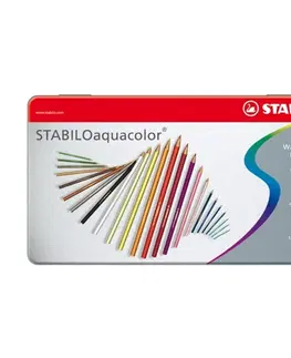 Hračky STABILO - Pastelky aquacolor metal box 12ks
