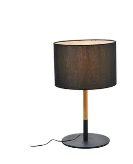 Lampy na noční stolek ACA Lighting Textile stolní svítidlo OD6508TBK