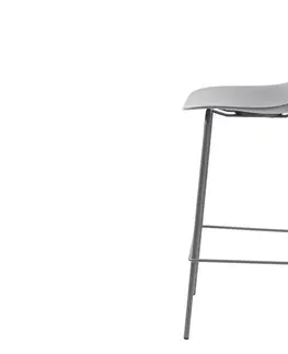 Barové židle Furniria Designová barová židle Jensen šedá