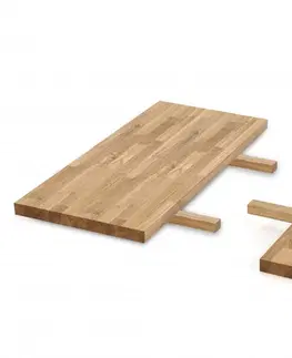 Jídelní stoly Stolní desky 2ks pro stoly APEX / RADUS masivní dřevo Halmar 40x78 cm