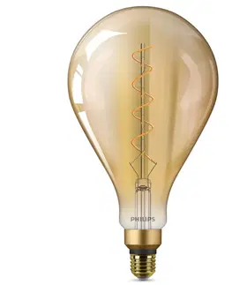 LED žárovky Philips E27 4,5W LED žárovka Giant, teplá bílá, zlatá